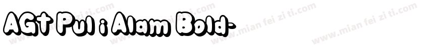 AGT Pul i Alam Bold字体转换